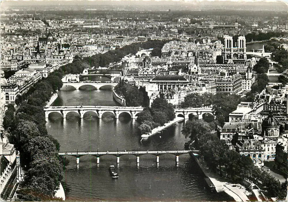 Paris e seus Pontes — De avião acima de... — Édition ALFA, Paris - Frente