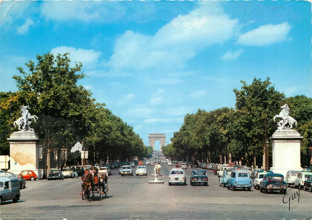 Avenue des Champs-Élysées — Blick Richtung Arc de Triomphe — Éd. Guy, n° 5171 - Vorderseite