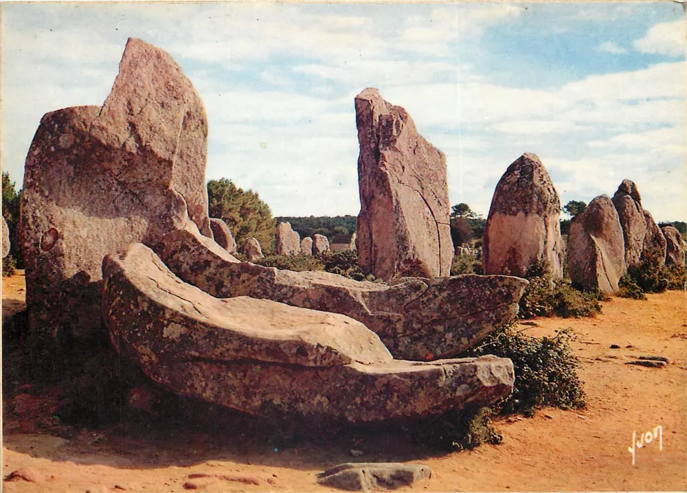 Os Alinhamentos — Carnac (Morbihan) — Edições Jean-Laurén - Frente