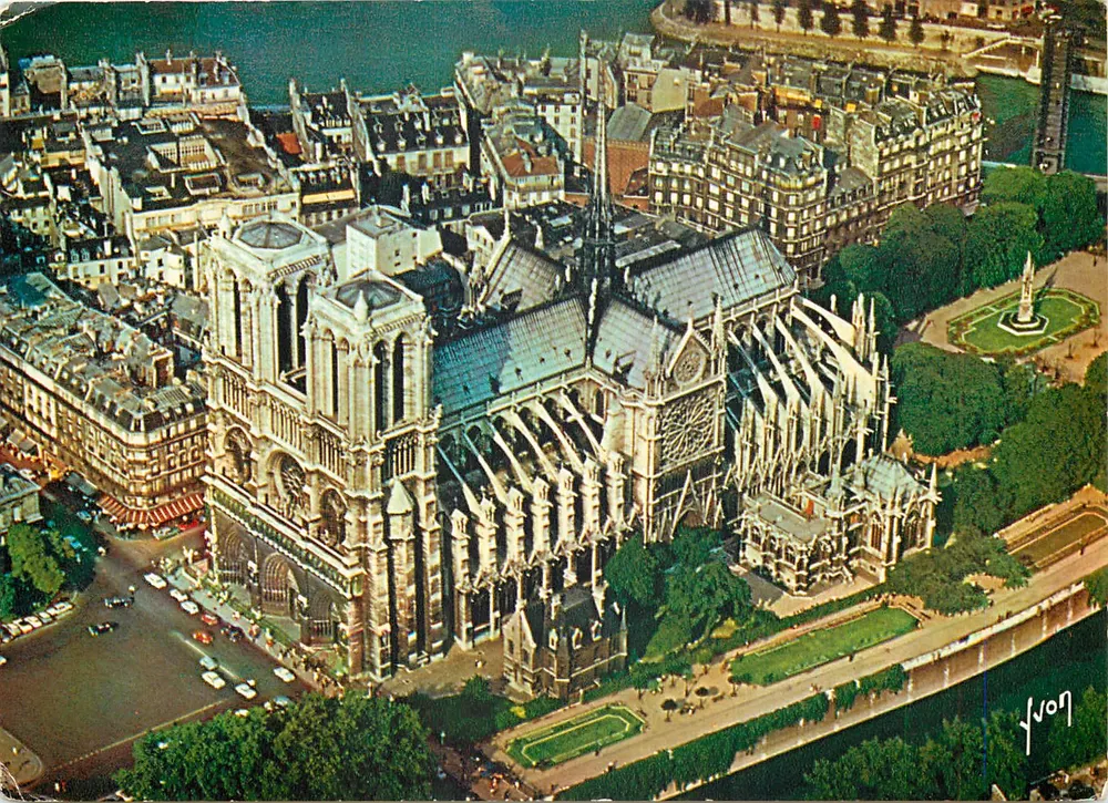 Notre-Dame de Paris — Luftaufnahme — Éditions Jean-Jaurès - Vorderseite