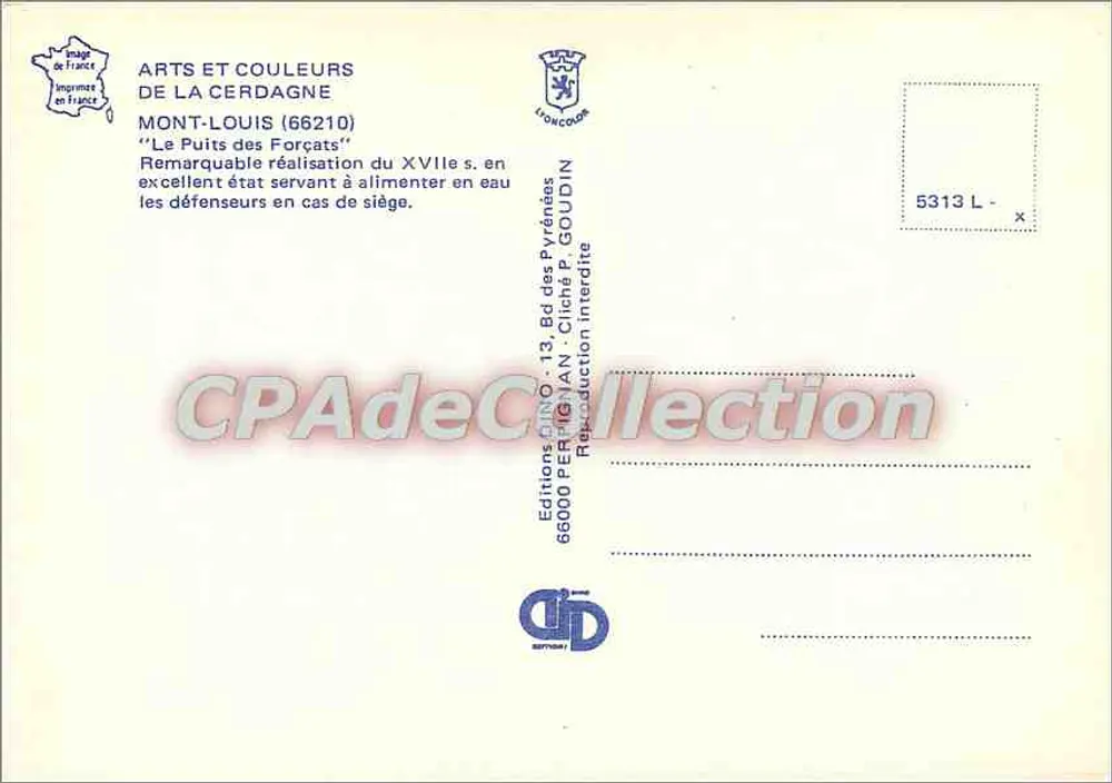 Der Puits des Forcats — Mont-Louis (66210) — Éditions Perignan - Rückseite