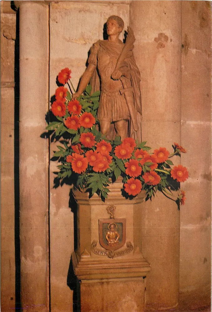 Estátua de São Maurício — Basílica de São Maurício — Edições MATHON EPINAL - Frente