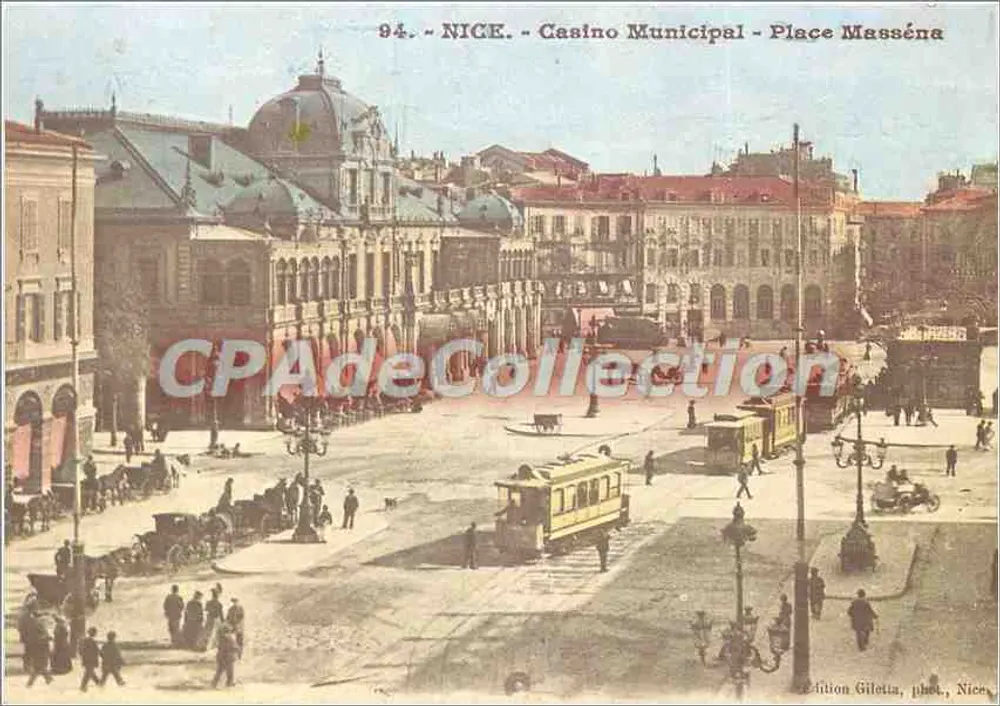 Nizza - Casinò Municipale - Piazza Masséna — edizione Gilletta, n°94 - Recto