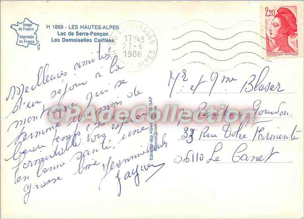 See Serre-Ponçon — Die Frisuren Damen — Éditeur des Alpes, n° H 1669 - Rückseite