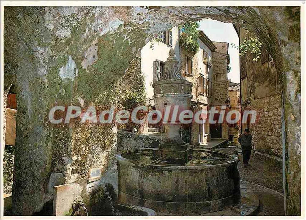 Fontaine em uma rua de Saint-Paul-de-Vence — Éditions Carto-Laser, n°2744 - Frente