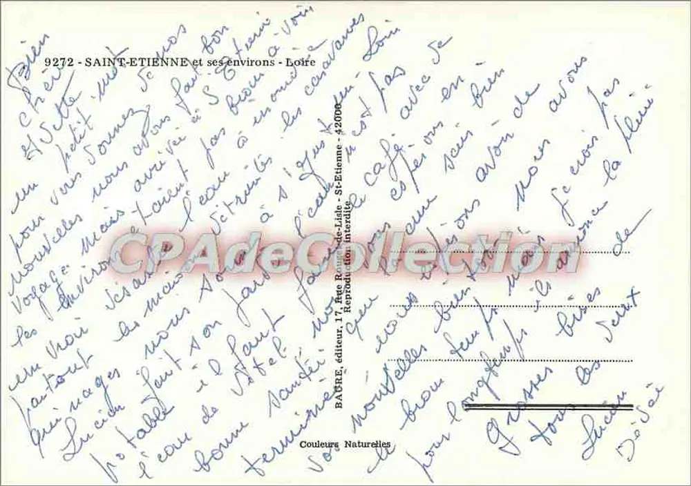 हिस्टोरिक लूअर — सेंट-एतिएन और इसके आसपास — प्रकाशक बाजी - पीछे