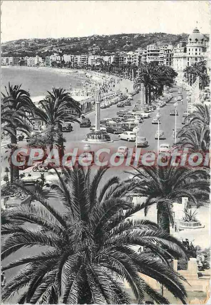 Vista da Promenade des Anglais em Nice — L. GILLETTA e Cie, editor - Frente