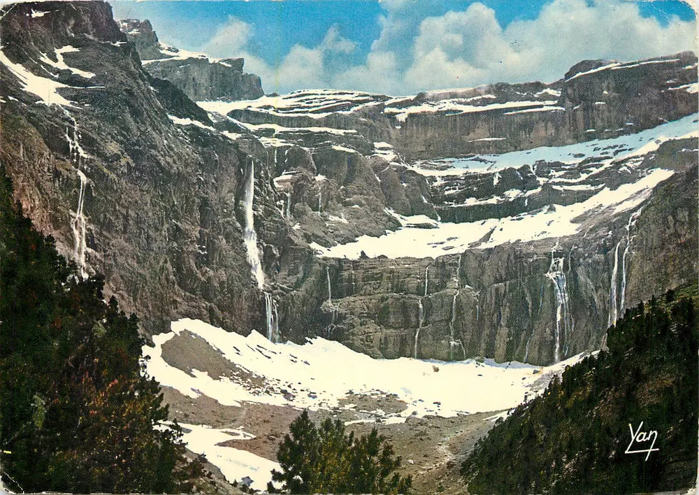 Unterseite des Cirques von Gavarnie — Hautes-Pyrénées — Éditions P. Chambon, n° 14 - Vorderseite