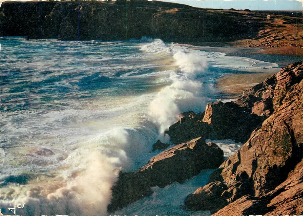 Quiberon — Wellen an der Küste — Éditions d'Art JOS, Nr. 3960 - Vorderseite