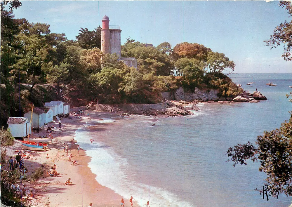 Noirmoutier, auf der Insel — Strand von Anse Rouge und Tour Plantier — Verlag Chapeau, Nr. 255 - Vorderseite