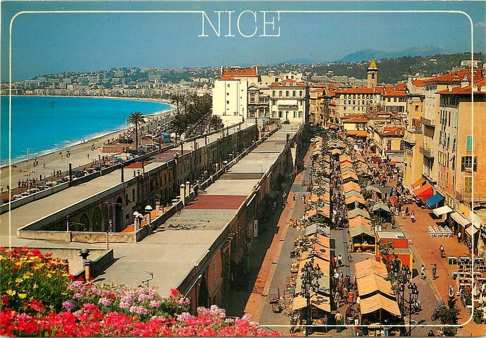 Nice — Ansicht des Marktes am Cours Saleya — Éditions MAR - Vorderseite