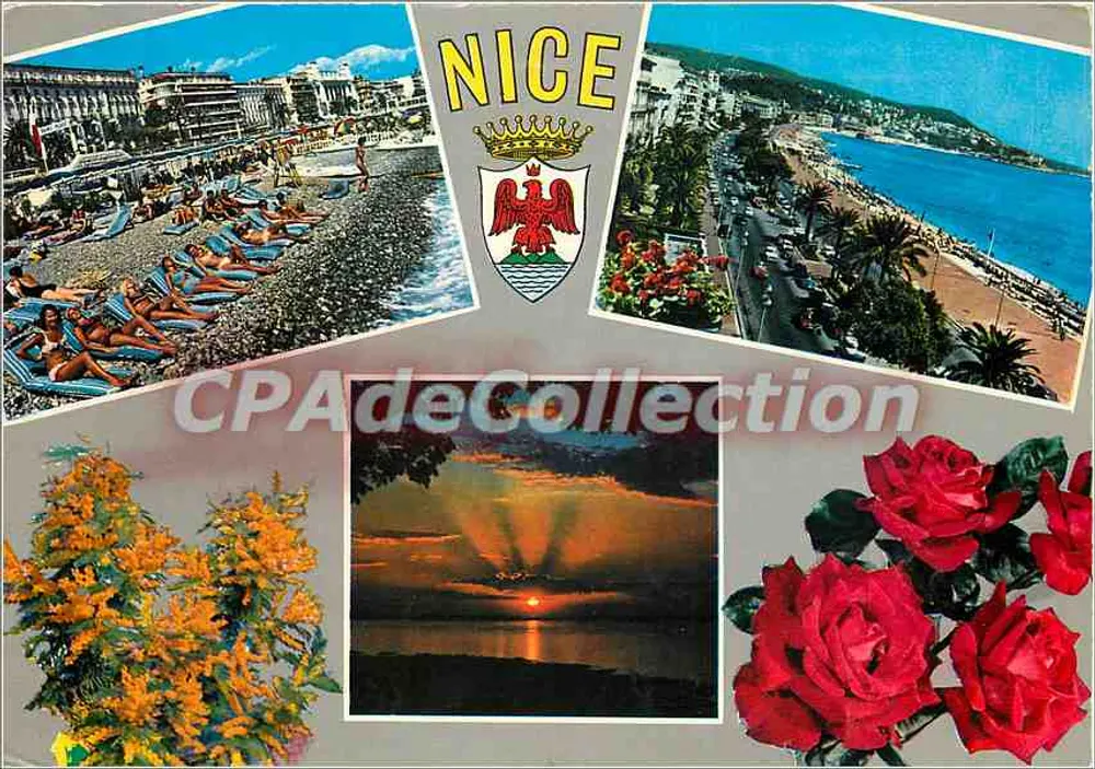Nice — vista panorâmica e paisagens — Bilhete postal antigo de Coleção - Frente