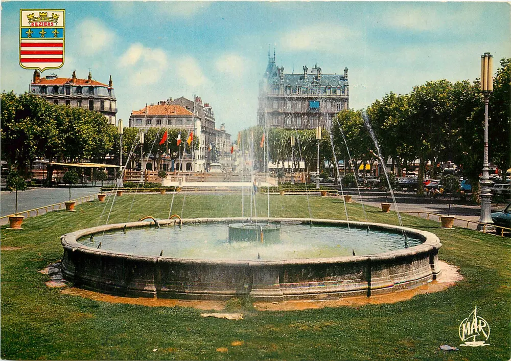 Beziers — Praça Jean Jaurès — Edições MARIANI - Frente