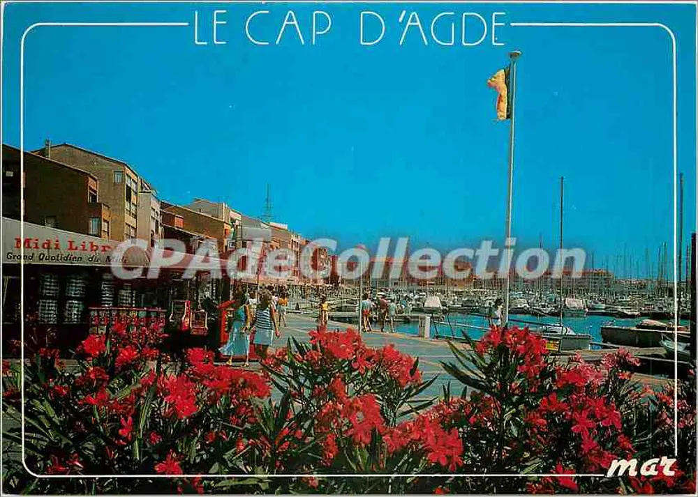 Le Cap d'Agde — Ansicht des Hafens und des Kai — Les Éditions «MAR» - Vorderseite