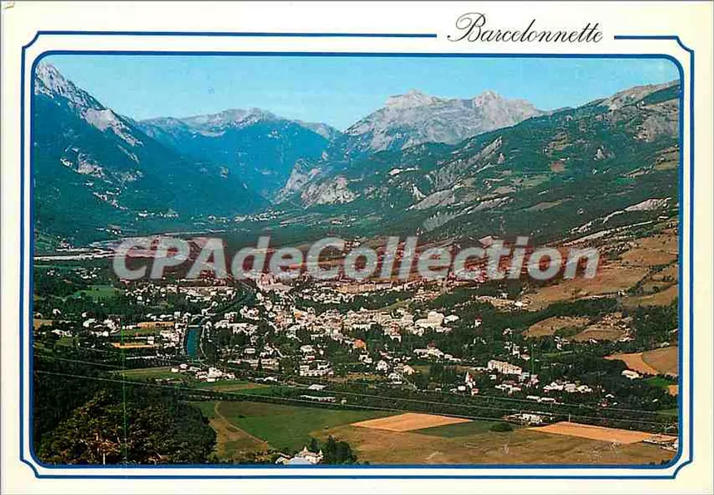 Barcelonnette — vista aérea — LES EDITIONS MAR, Nice - Frente