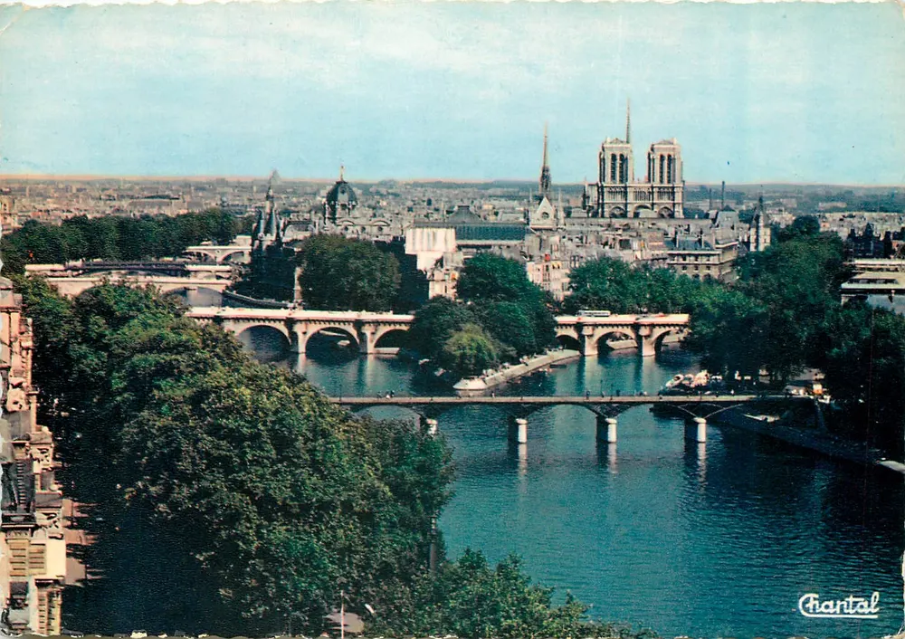 Paris - Notre-Dame e os sete pontes — Éditions Chantal, n° 609 - Frente