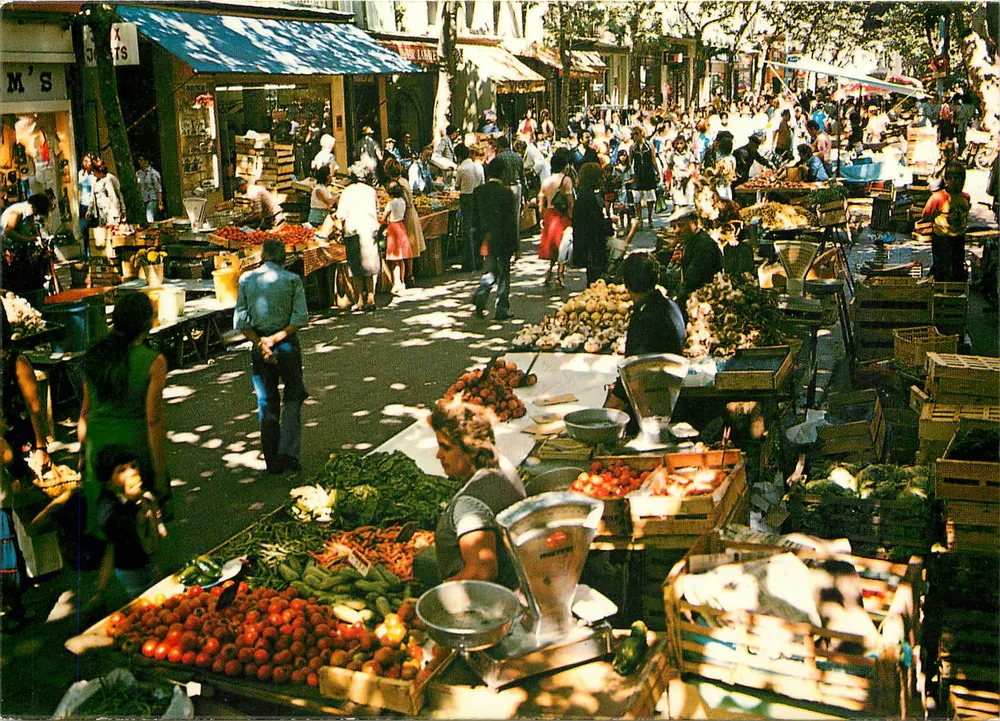 Żywiony rynek w Toulonie — Cours Lafayette — Wydawnictwo Chromé, n°3405 - Awers
