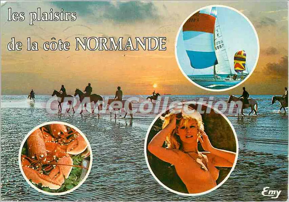 Os prazeres da costa NORMANDE — Editor Emy, número de série não visível - Frente