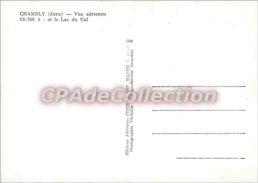 Chambly (Jura) — Luftbild — Aériennes Editions COWEN MACON - Rückseite