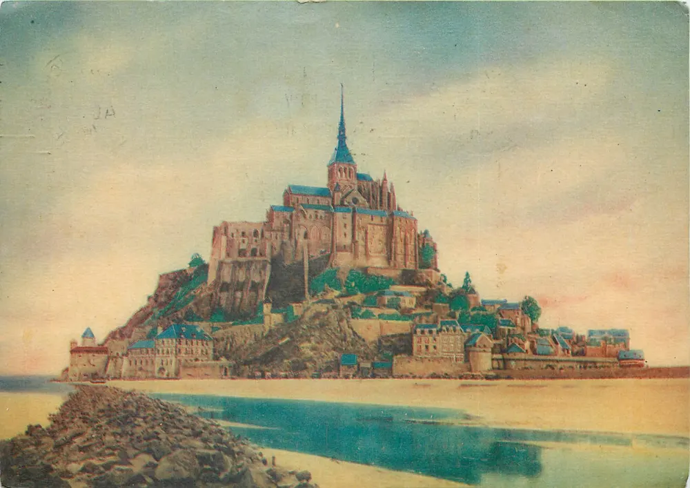 Mont Saint-Michel — Ansicht vom Cousesnon — Véronese, Serie C(TYP) n°1966 - Vorderseite