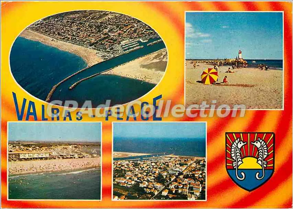Valras-Plage — vista aérea e praias — éditions de france - Frente