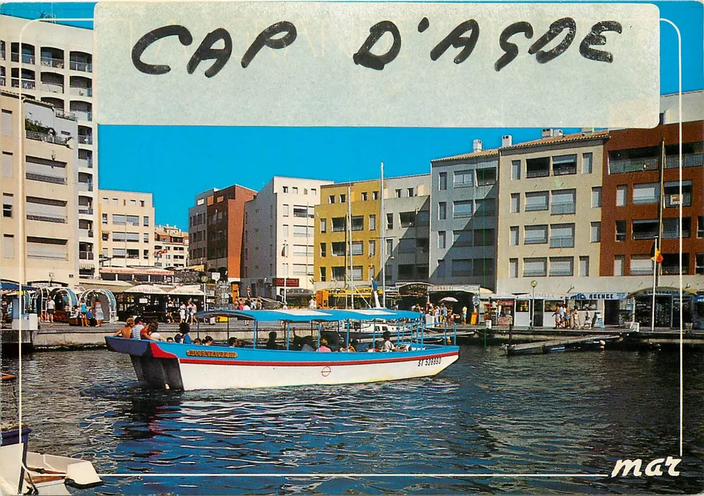 Cap d'Agde — Promenade en bateau — Les Éditions «MAR» - Recto