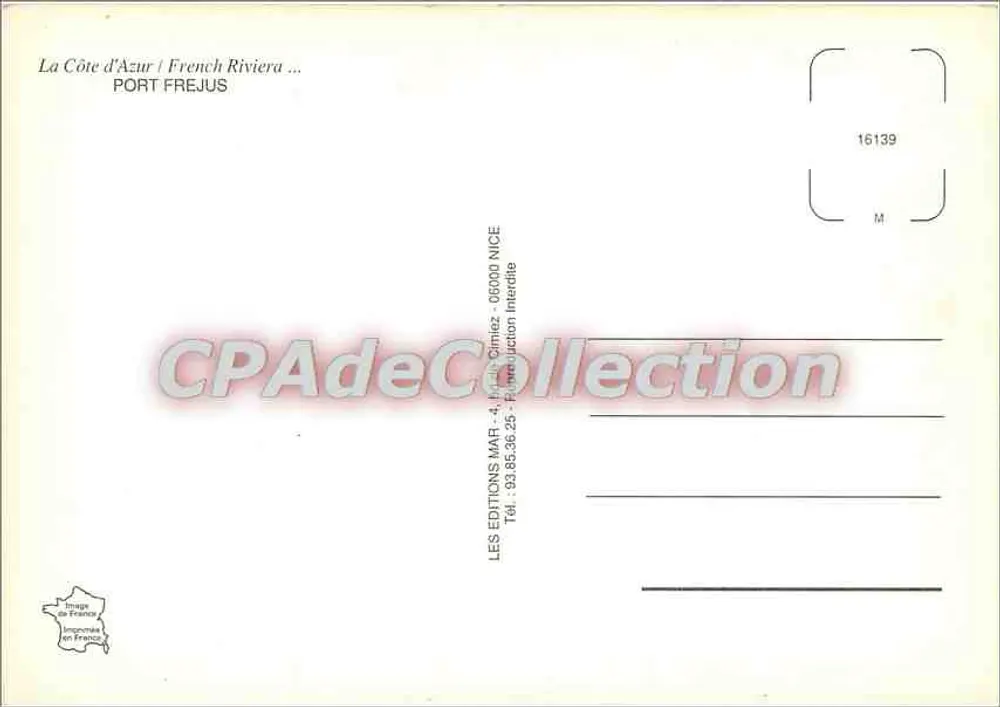 Port Fréjus — Côte d'Azur — Editions MAR-4 - Rückseite