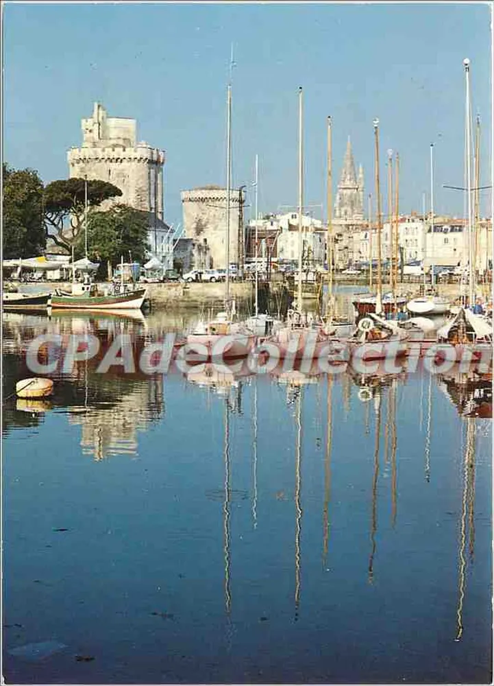 La Rochelle — Le port avec la Tour Saint-Nicolas et la cathédrale — Éditions du Vieil-Chouan - Vorderseite