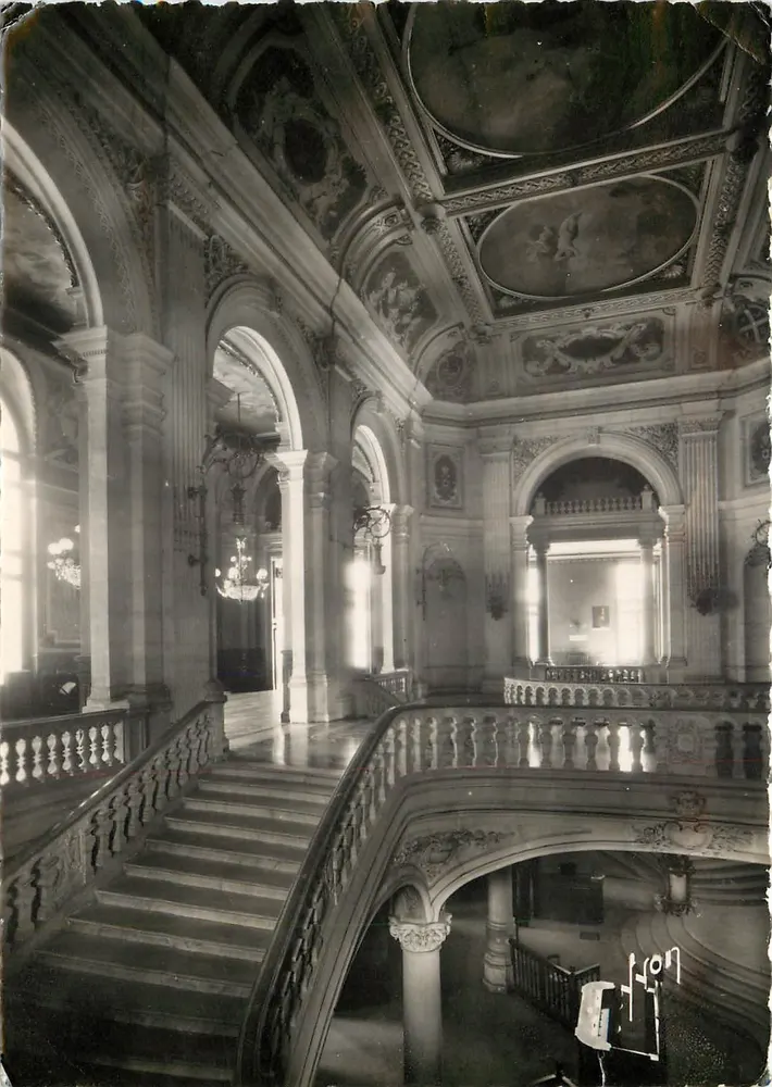 Montpellier (Hérault) — Großer Treppenaufgang und Foyer des Theaters — Éditions Delacruix - Vorderseite