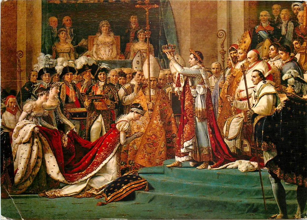 Die Krönung Napoleons I. durch Papst Pius VII. — Nachbildung im Musée de Versailles — Éditions d'Art LYS - Vorderseite