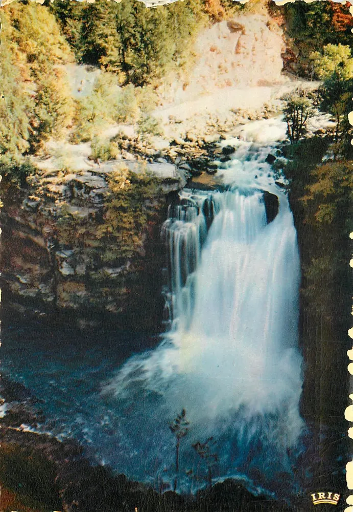 Der Rheinfall — Grenze Frankreich-Schweiz — Éditions de la Cigogne, Straßburg - Vorderseite
