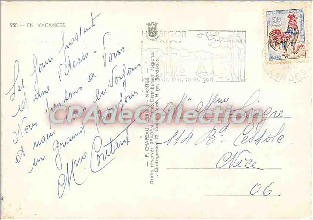 Homem sobre rochedos em Hossegor — Rooy — n°950 - Verso