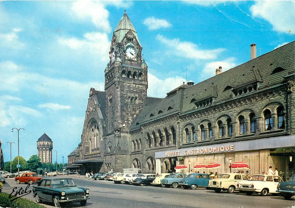 Bahnhof Metz — Gastronomisches Buffet — Verlag Estel - Vorderseite