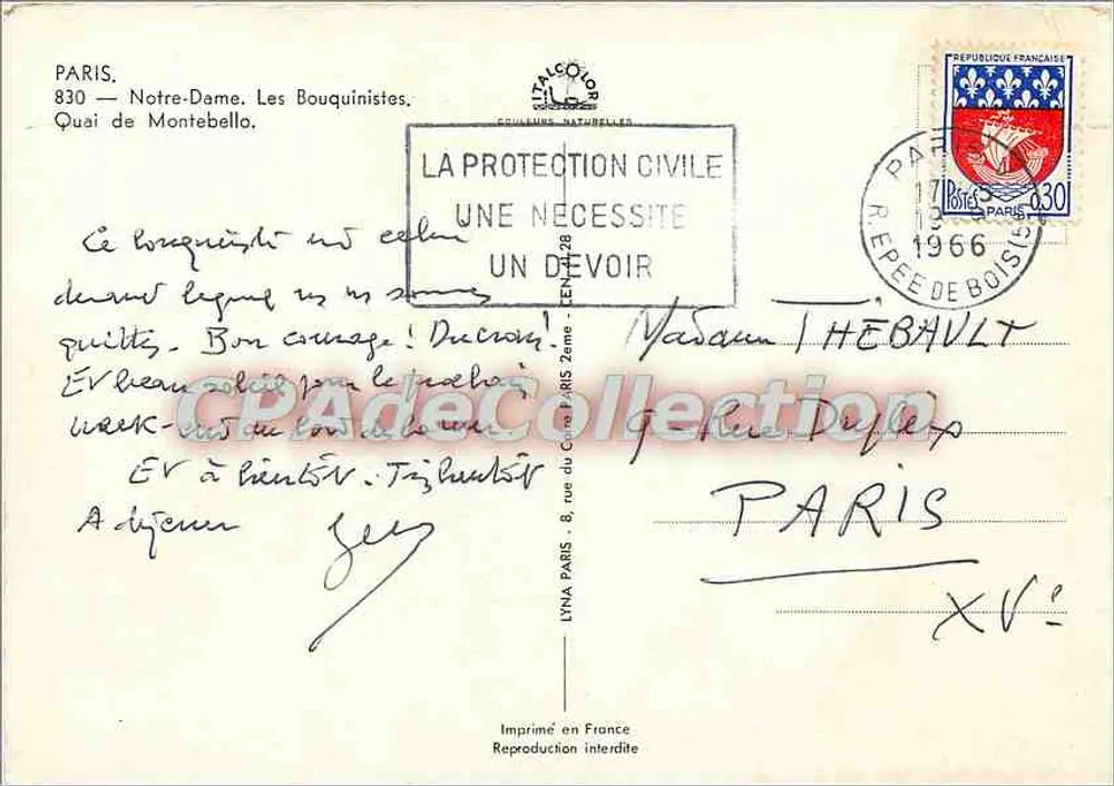 Notre-Dame de Paris — Die Buchhändler — Verlag: TALCOLOIS, Nr. 830 - Rückseite