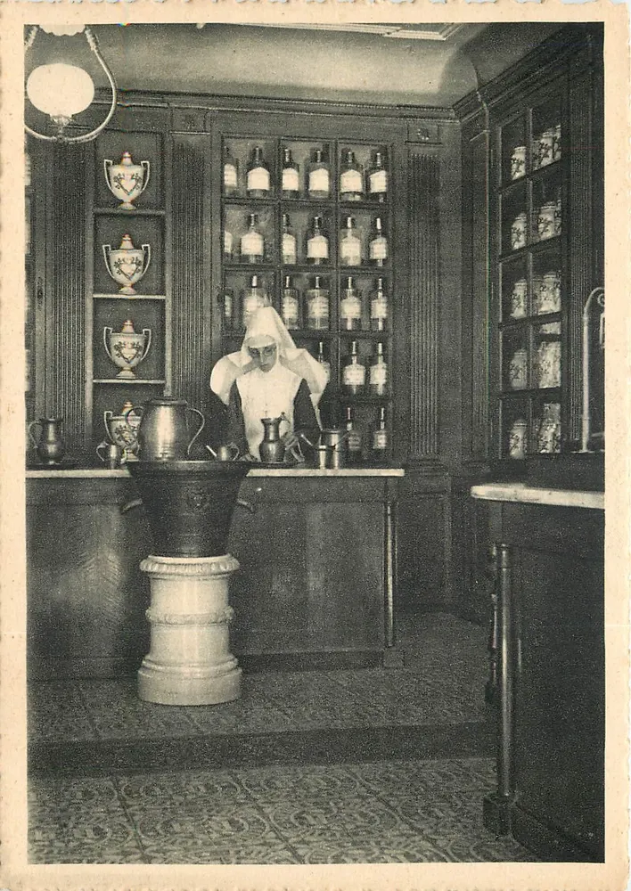 Hôtel-Dieu de Beaune — Ein Eckfenster der Apotheke — Hôtel-Dieu de Beaune - Vorderseite