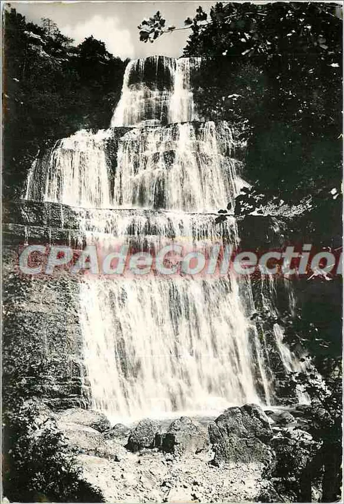 Cachoeira em abanico — A Franche-Comté pittoresca — Edições E. PROTET, Dole (Jura) - Frente