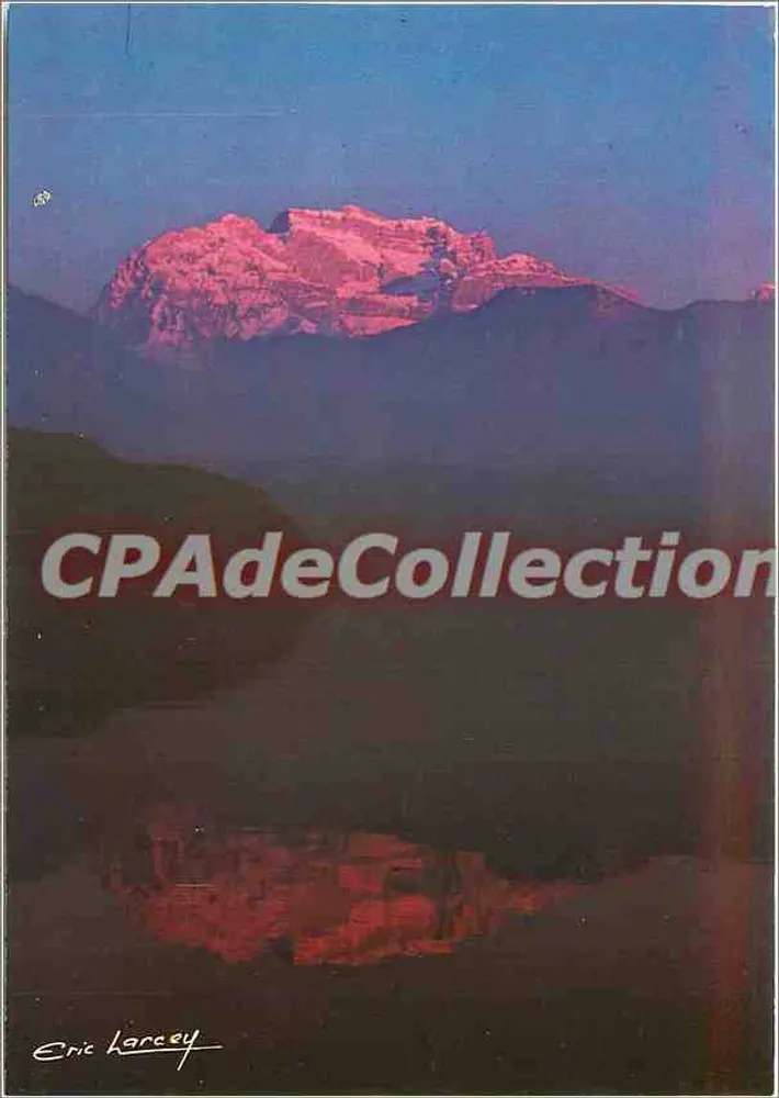 See von Annecy — Sonnenuntergang über die Tournette (Höhe 2357 m) — editions de France - Vorderseite