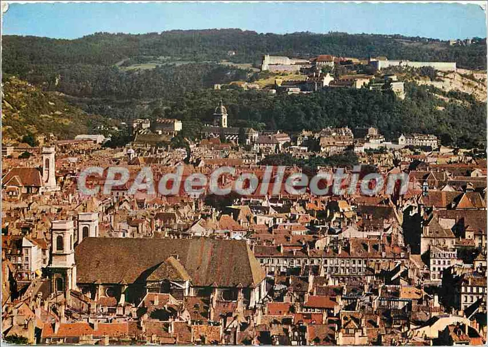 Besançon — Allgemeiner Blick — Die Kirche Saint-Pierre, die Kathedrale, die Citadel — Combière Imp. M. C.C. - Vorderseite