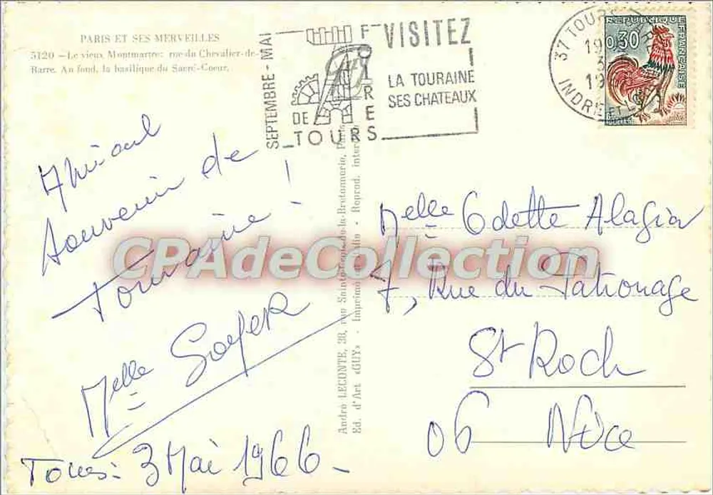Montmartre — rue du Chevalier-de-Barre — Paris und seine Wunder - Rückseite