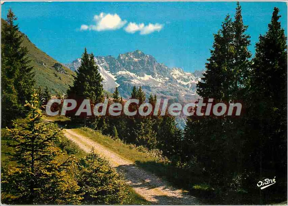 Massif de Belledonne — Route pittoresque du Pré de l'Arc et du Grand Pic de Belledonne — Éditions Kodachrome - Recto