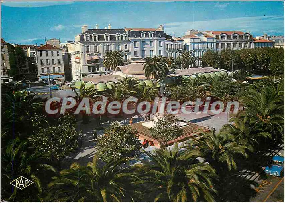 Perpignan — A praça Arago, o Palmarium — Éditions S. Audibert, Perpignan - Frente