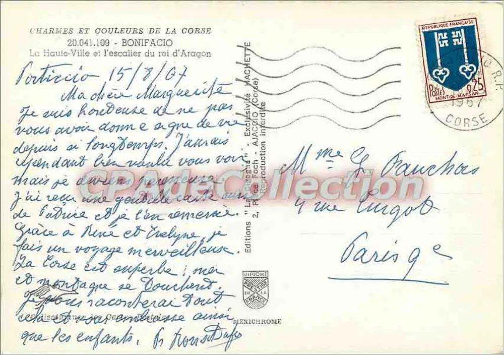 Bonifacio - Die Oberstadt und die Treppe des Königs von Aragon — Éditions IRIS - Rückseite