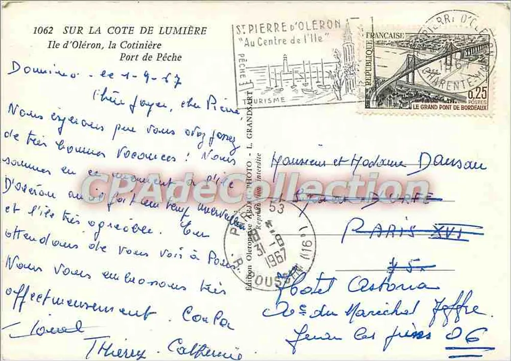 Fischereihafen — Île d'Oléron — Edition ABRJAC - Rückseite