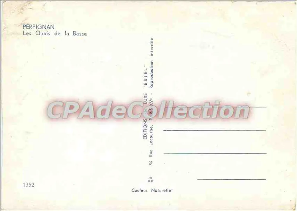 Perpignan — Os Quais da Basse — Edições Estel - Verso