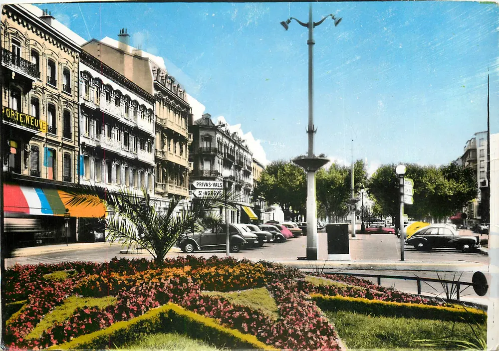 Valence-sur-Rhône — Os Boulevards — Edição J. Cellard - Frente