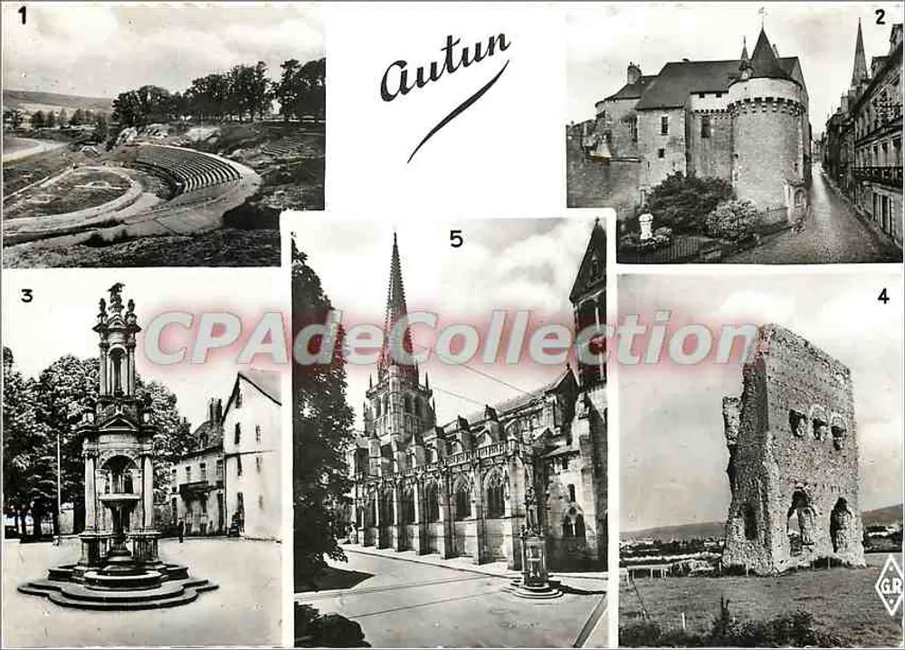 Autun — Historische Stätten — Éditions Gishair, Paris - Vorderseite