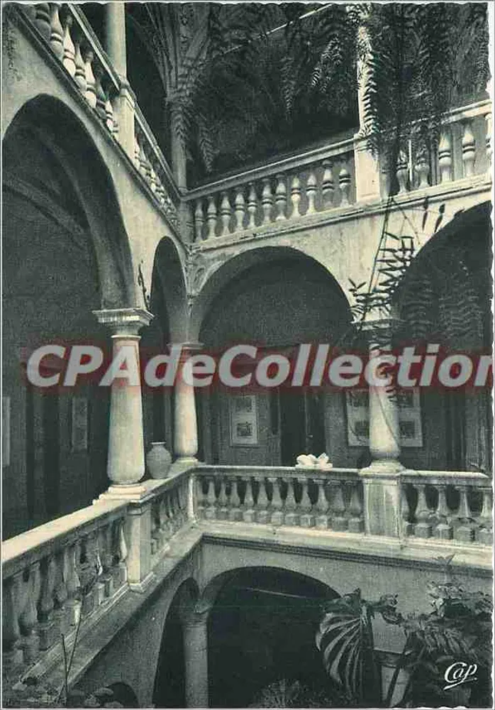 Interior do Castelo Grimaldi — Cagnes-sur-Mer — Cie des Arts Phonographiques, 44, rue Le Tellier - Paris 15e - Frente