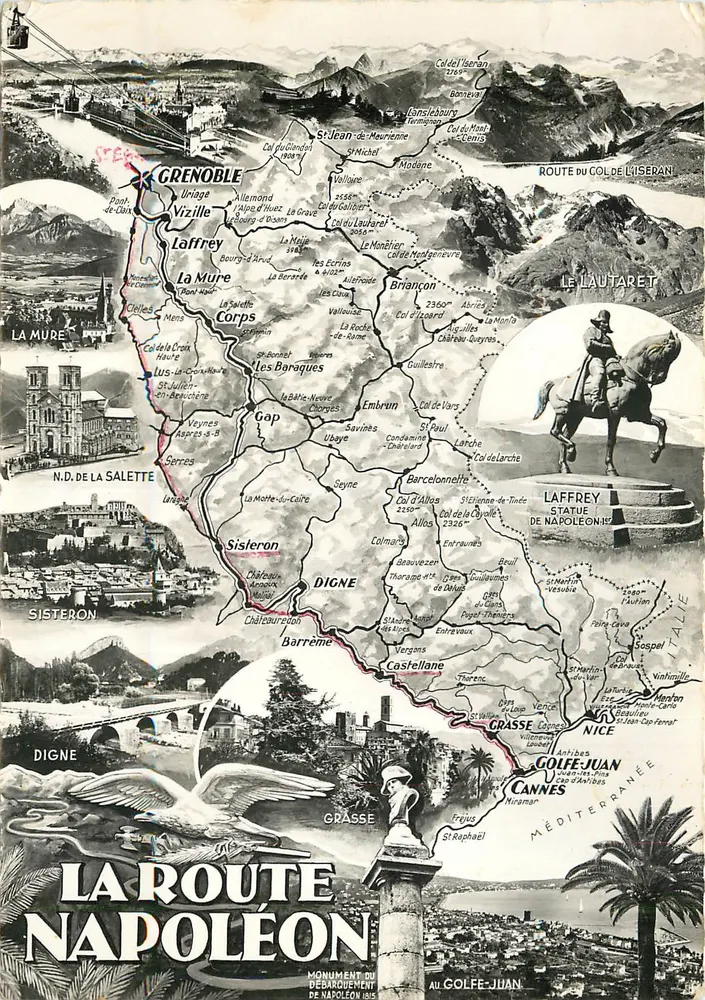 A Rota Napoleônica — Departamento da Isère — Editor: Réal-Photo - Frente