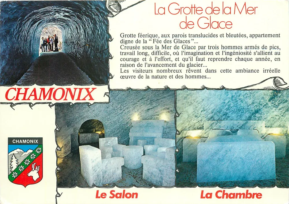 La Cueva del Mar de Glaciares — Chamonix — Ediciones SECA - Anverso