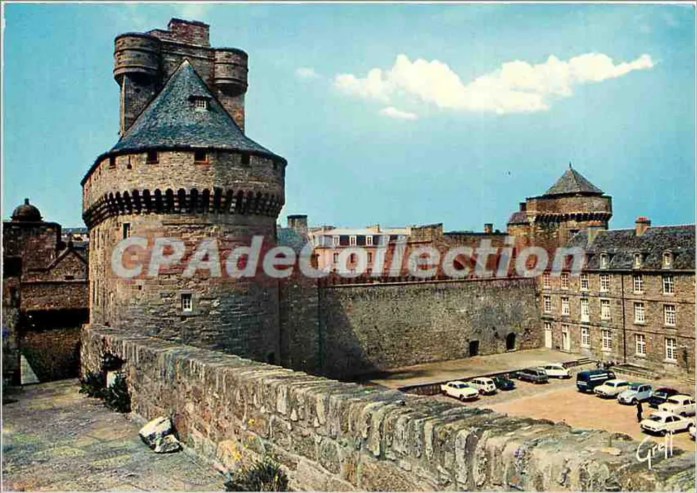 Das Schloss, die Turm Quic-en-Groigne und der Große Bergfried — ST MALO (Il.&V.) — Éditions GREFF, Paris - Vorderseite